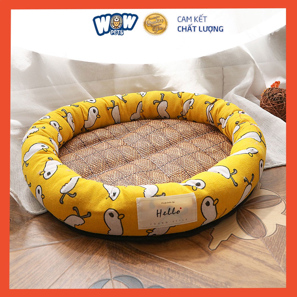 [S005] 66 X 66CM - 30KG Nệm / Đệm / Giường ngủ cho Chó Mèo wowpets Ổ thảm lót hình tròn dày ấm size to