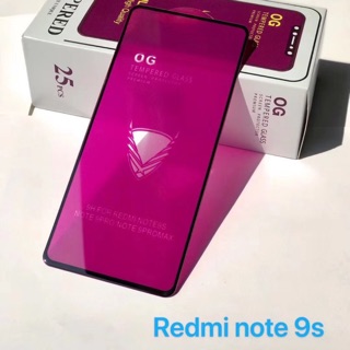 Miếng dán cường lực Xiaomi Note 9S full keo màn hình