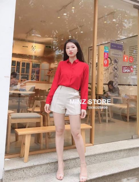 Nhập WAPCK111 giảm 25k đơn từ 200k - QUẦN SHORT NỮ CẠP CAO KÈM BELT