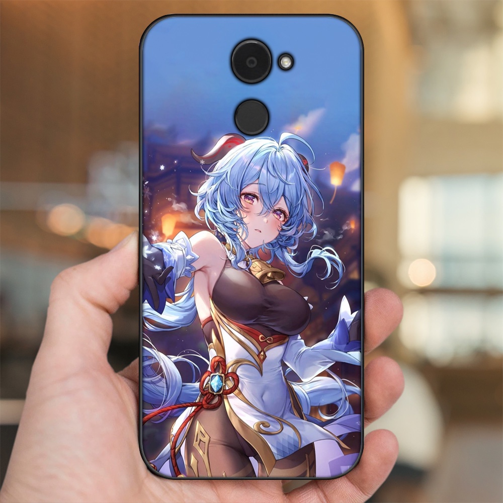 Ốp lưng Huawei Y7 Prime viền đen in hình Ganyu Genshin Impact
