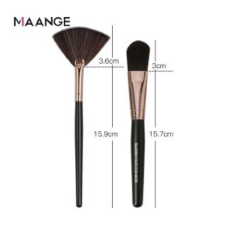 Bộ 2 Cọ MAANGE Trang Điểm Tán Phấn Nền