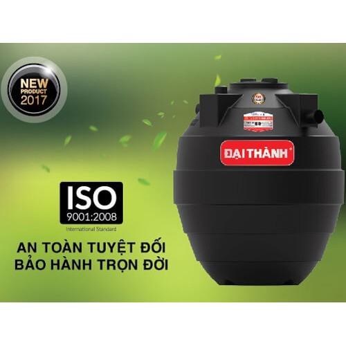 Bồn tự hoại Đại Thành, dễ lắp đặt bảo trì, BH 50 năm