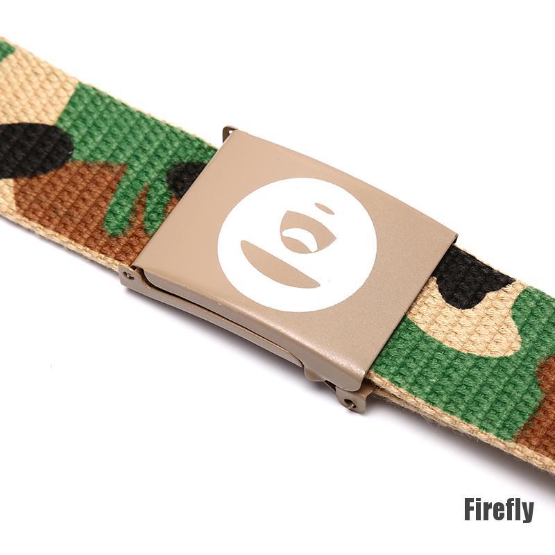 Thắt Lưng Vải Canvas Họa Tiết Rằn Ri Cá Tính Thời Trang