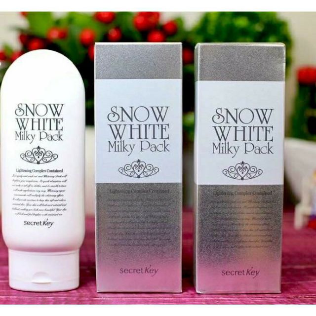 Dưỡng trắng da mặt và body cao cấp Snow White Milky Pack da siêu lỳ cũng bật tone ( chính hãng Hàn Quốc)