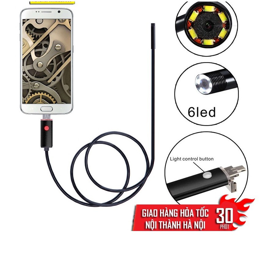 Camera Nội Soi Chống Nước Hỗ Trợ Android, PC, Laptop Dài 10M cao cấp