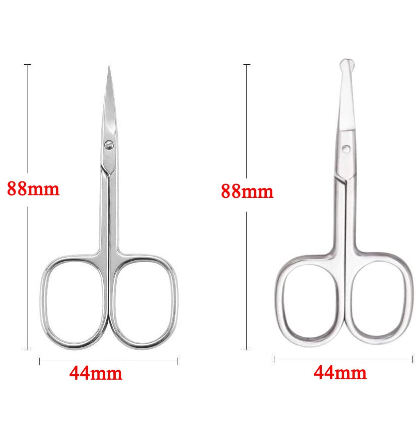 Kéo Cắt Tỉa Lông Mày / Mũi Tròn / Mũi Nhọn Nhỏ Gọn Tiện Dụng