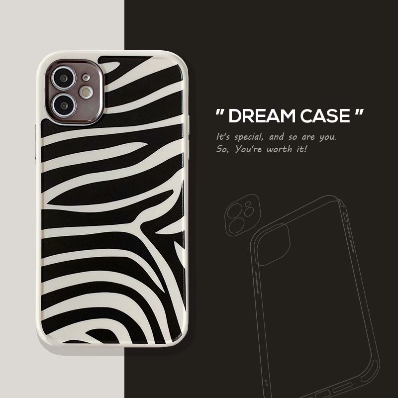 Ốp Lưng Mềm Họa Tiết Sọc Ngựa Vằn Cho Iphone 12pro Max 12mini 11pro Max X Xs Max Xr Se 2020 7 8 Plus | BigBuy360 - bigbuy360.vn