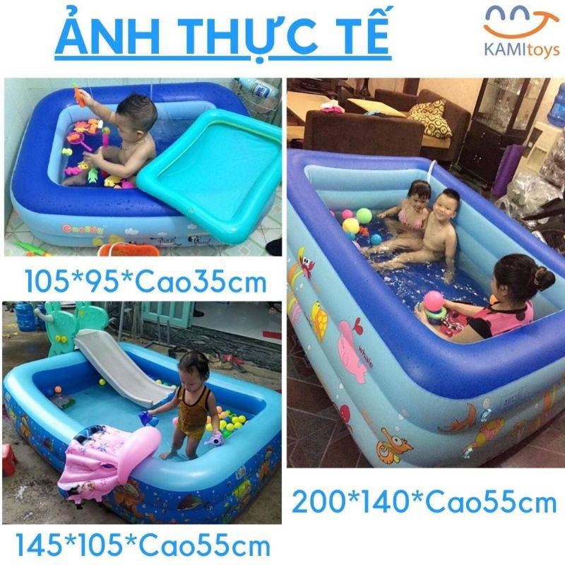 [HOT] Bể Bơi 1,5m và 1,8m cho bé - Lớp ca su siêu dày