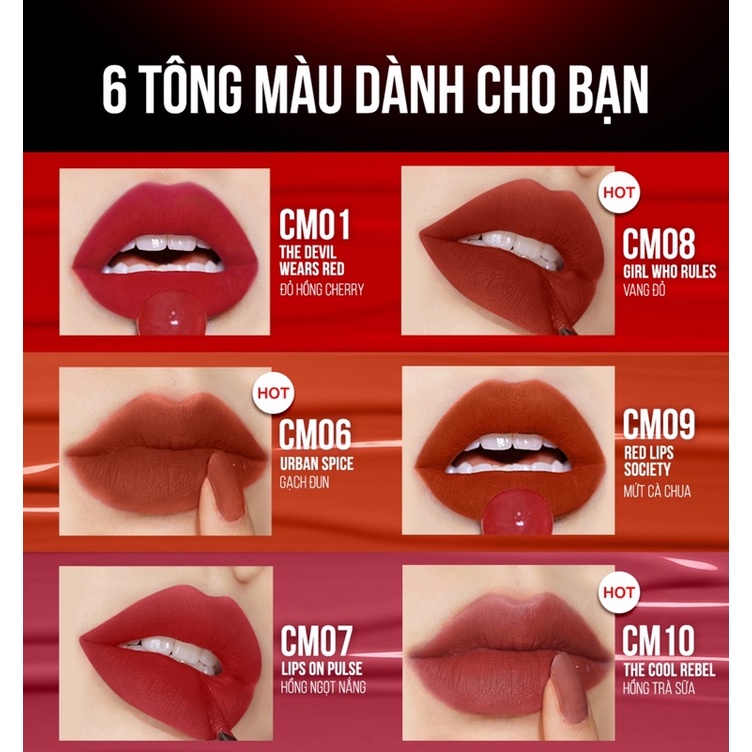 Son Maybelline Mịn Lì Tone Màu Nóng Bỏng 6,4ml