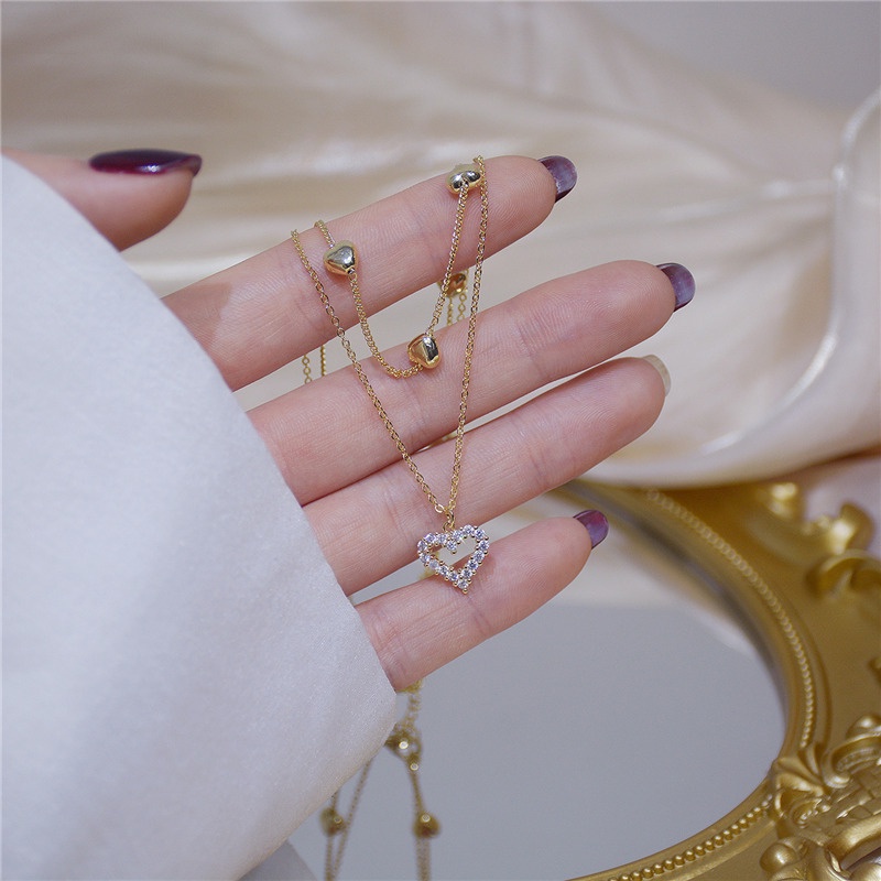 Vòng cổ Nhiều Lớp Mạ Vàng 14K Thời Trang Dành Cho Nữ