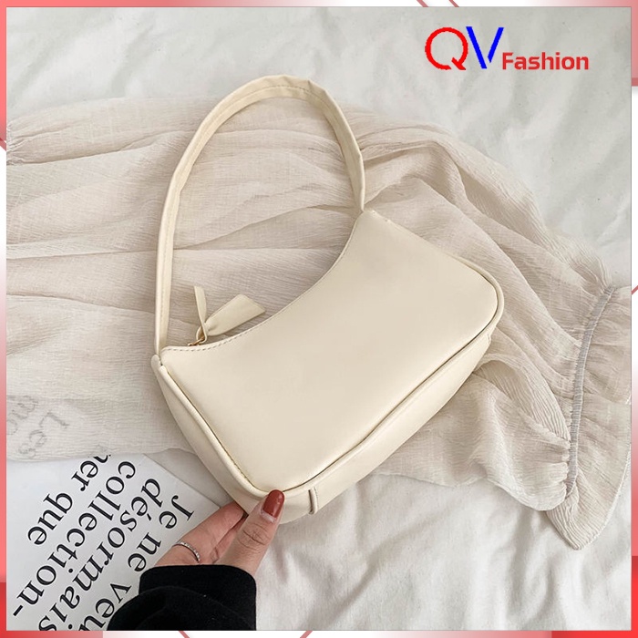 Túi xách nữ dáng thuyền phong cách hàn quốc, Túi đeo chéo đeo vai mini - QV Fashion
