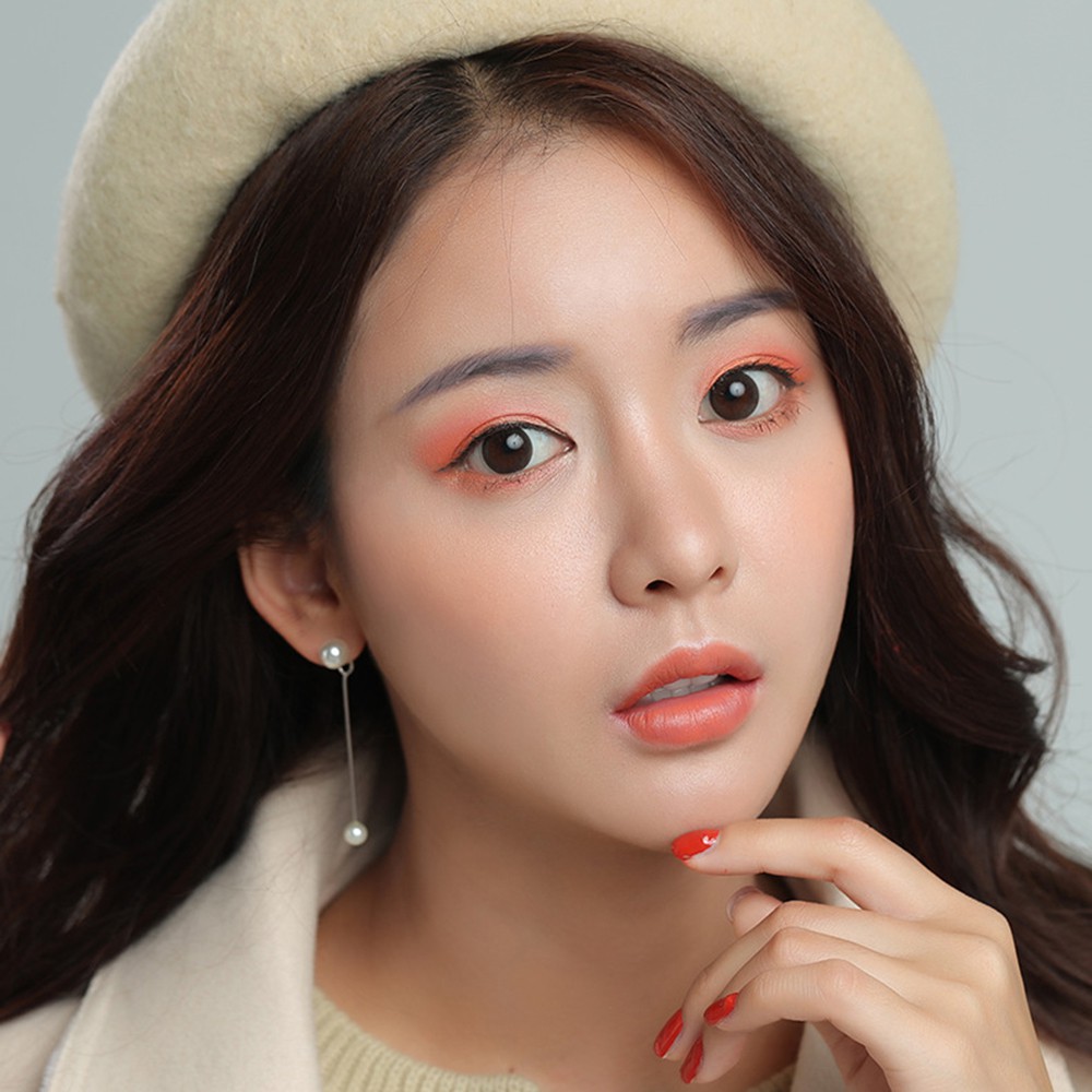 [Hàng mới về] Bút chì kẻ lông mày màu nâu / đen chống nước lâu trôi thiết kế đầu cọ tiện dụng