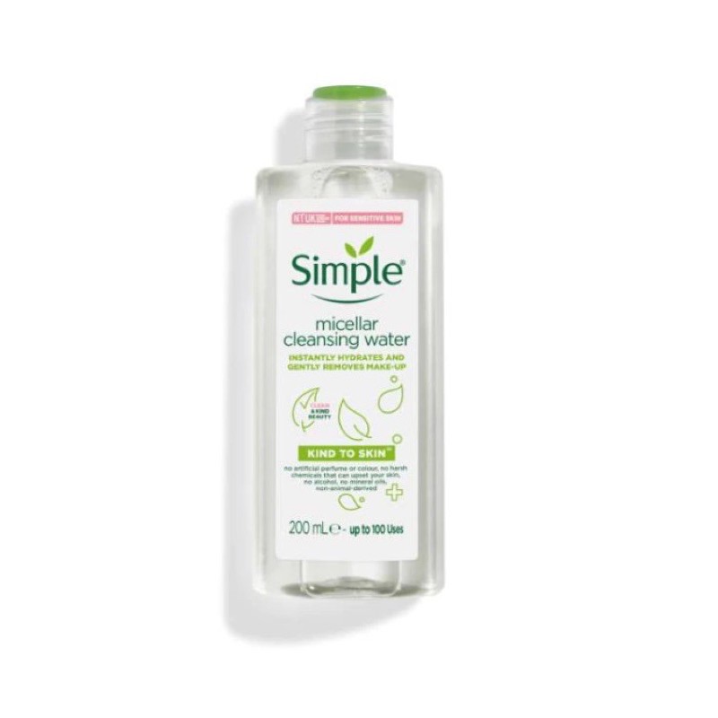 ( Mẫu Mới)Nước tẩy trang Simple Kind To Skin Micellar Cleansing Water 200ml