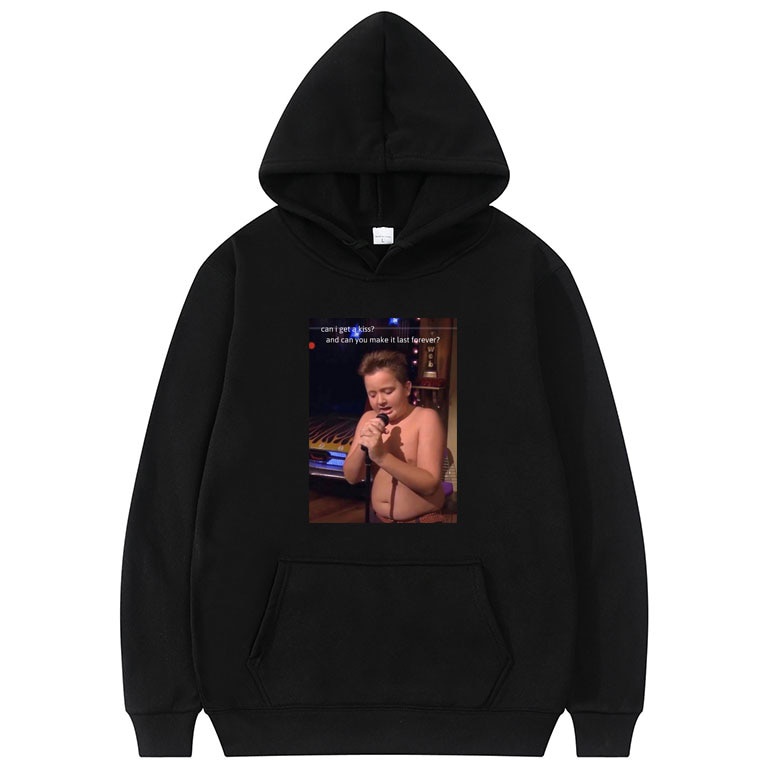 Áo Hoodie In Chữ Gibby Ca Hát Icarly Meme Phong Cách Thể Thao Đường Phố Vui Nhộn Cho Nam