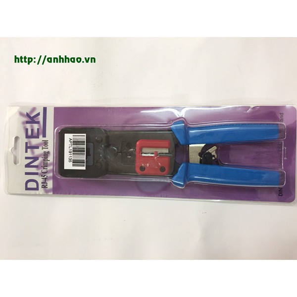 Kềm bấm mạng Dintek chính hãng P/N: 6102-01002 bấm đầu RJ45, RJ11, RJ12