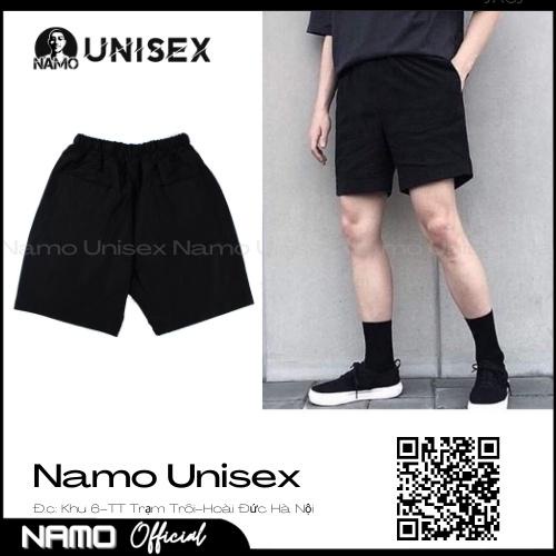 Quần Short Kaki Trơn Basic form rộng unisex nam nữ kiểu dáng hàn quốc