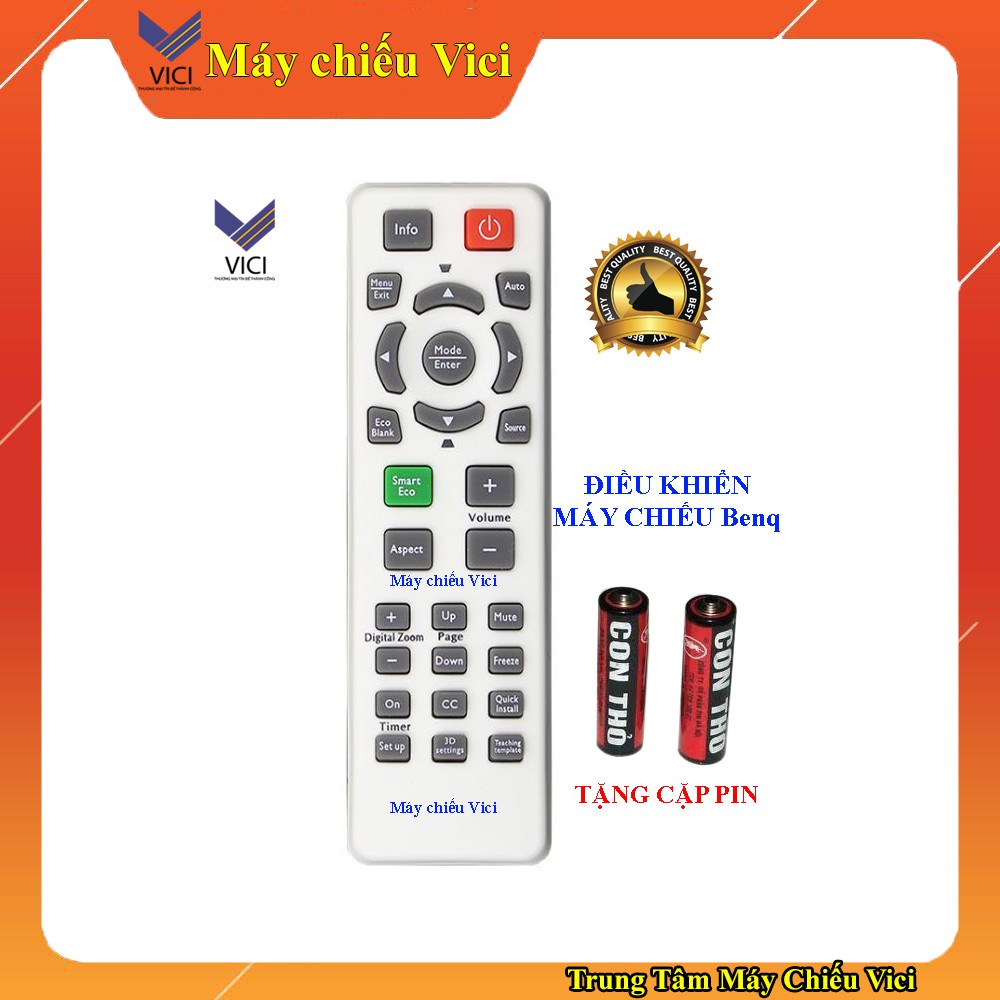 Điều khiển máy chiếu BenQ chính hãng, tặng pin di kèm, bảo hành 3 tháng