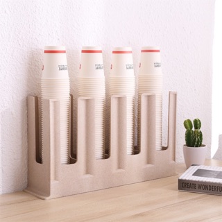 Kệ Loại 1 đựng ly nhựa, ly trà sữa, kệ úp cốc - 4 ngăn ngang