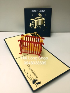 Cũi Trẻ Em ( baby ) - Thiệp 3D