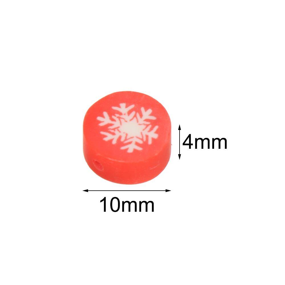 BSUNS Bộ 50 Miếng Đất Sét Polymer 10mm Hoạ Tiết Giáng Sinh