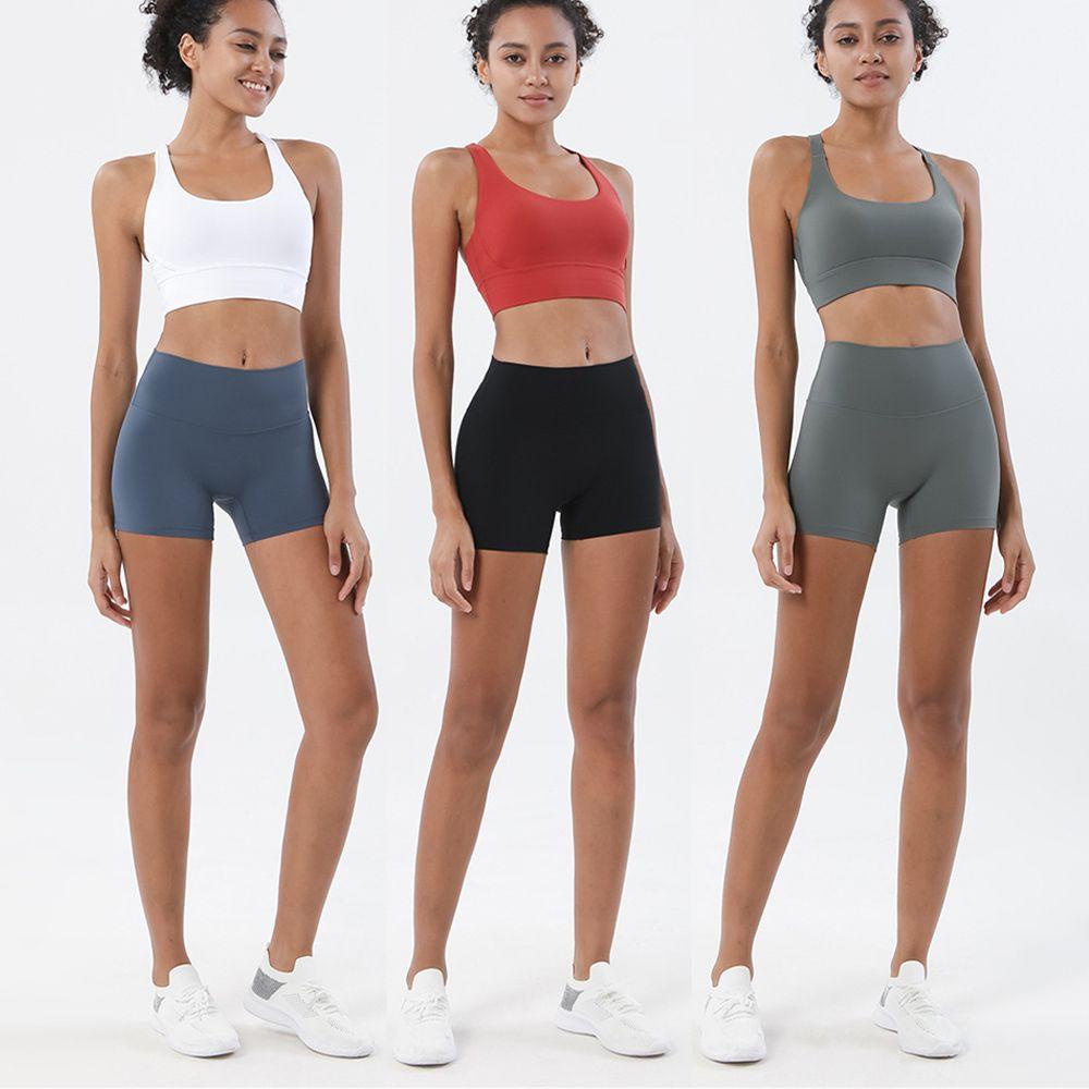 Quần Short Tập Yoga Lưng Cao Siêu Mềm Không Đường May Thời Trang Mùa Hè