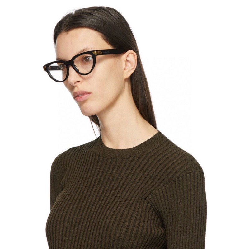 Kính thời trang nữ gọng nhựa mắt nhỏ mắt chống loá bottega veneta