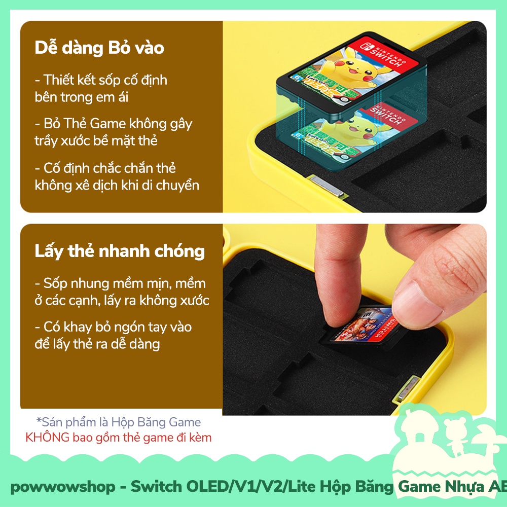 [Sẵn VN - Hỏa Tốc] Switch Oled,V1,V2,Lite Hộp Băng Nhựa ABS+PC Chứa Thẻ Game Nintendo Switch Phong Cach Gaming Style