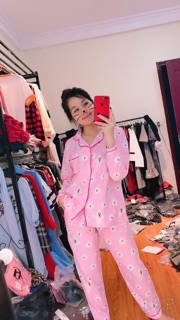 Bộ pijama dễ thương chất kate Thái