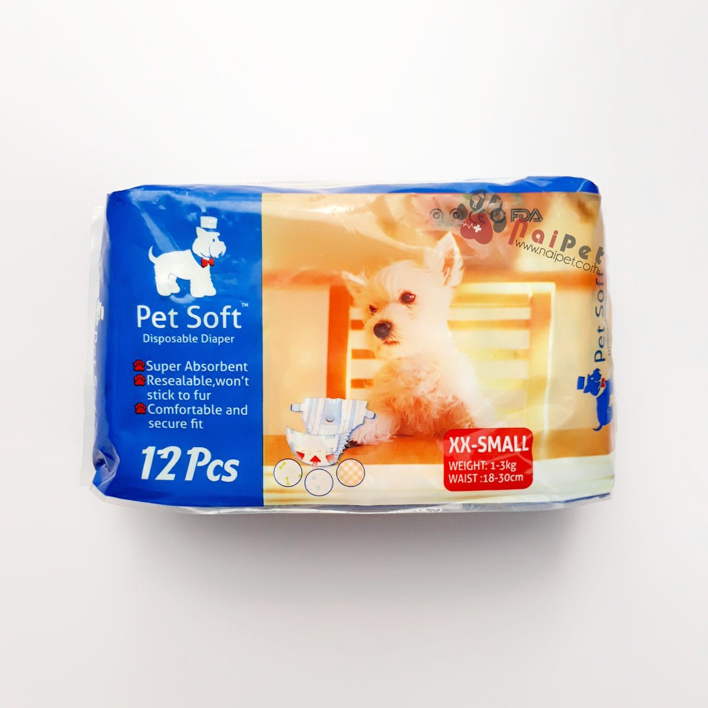 Combo 6 Bỉm Quần Lót Tã Lót Cho Chó Pet Soft