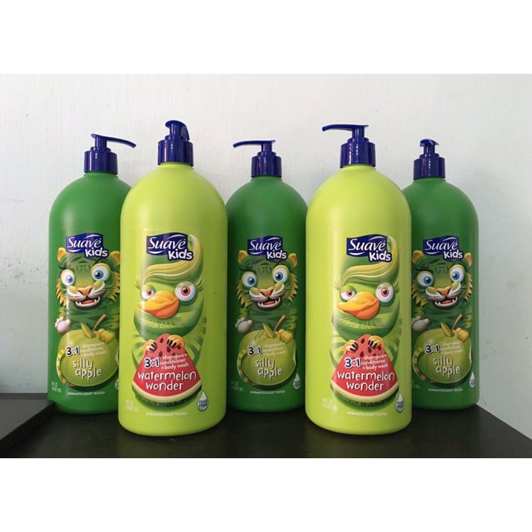Sữa tắm gội Suave kid cho bé - chai vòi 1L15
