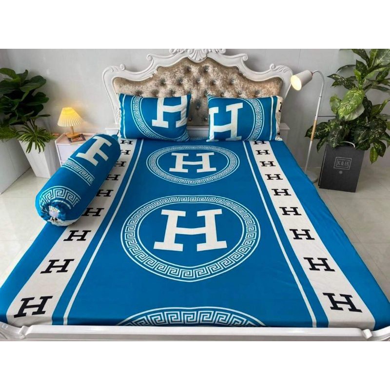 Bộ Drap thun Hàn Quốc 4 món 4 màu