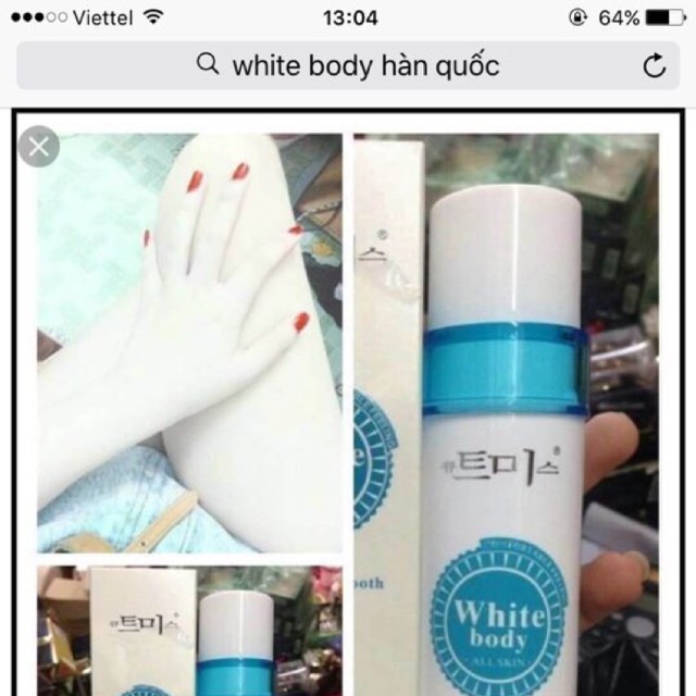 Kem dưỡng thể whtie body