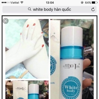 Kem dưỡng thể whtie body