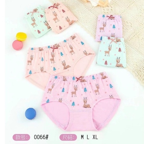 5 quần lót cho bé gái hình thỏ ,hình hươu vải cotton 100% LOẠI CHÉO