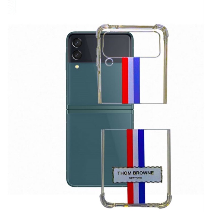 Ốp lưng Samsung Galaxy Z Flip 3/ Z Flip 4 / Z Flip 5 - chống sốc viền dẻo không xước máy ( Trong suốt )