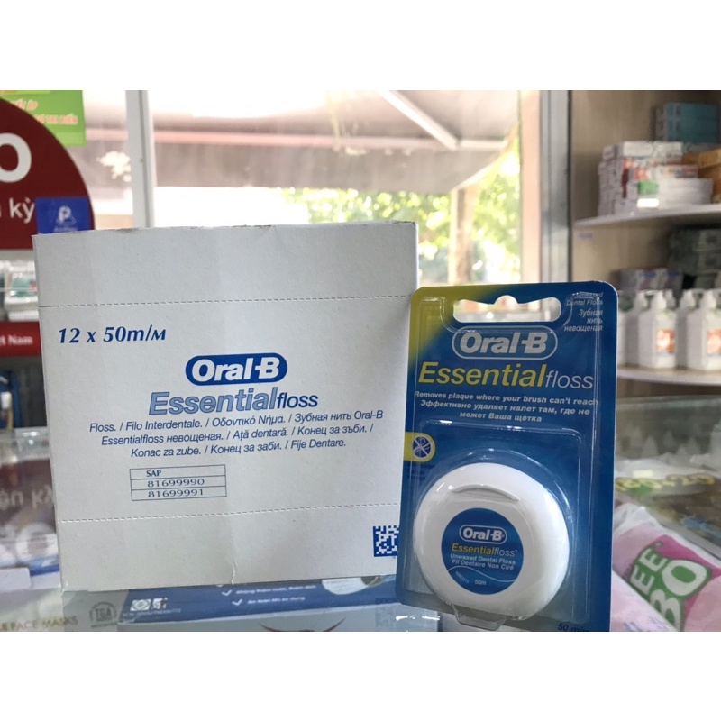 Chỉ nha khoa Oral B Essential Floss của Úc Sợi dai, mảnh, thơm mát