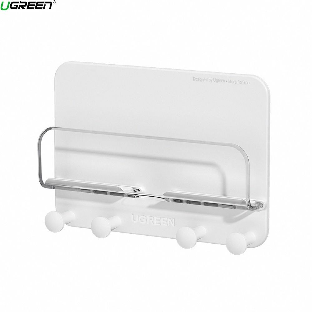 Ugreen 80707 giá treo điện thoại tablet đa năng đến 7.2 inches màu trắng dán tường bằng keo 3M LP288