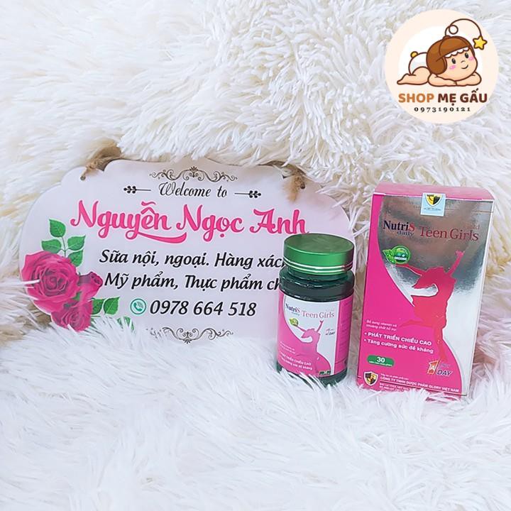 Viên uống tăng chiều cao cho nữ, phát triển trí não và hệ thống miễn dịch Nutri.S Daily TeenGirls hộp 30 viên | Thế Giới Skin Care