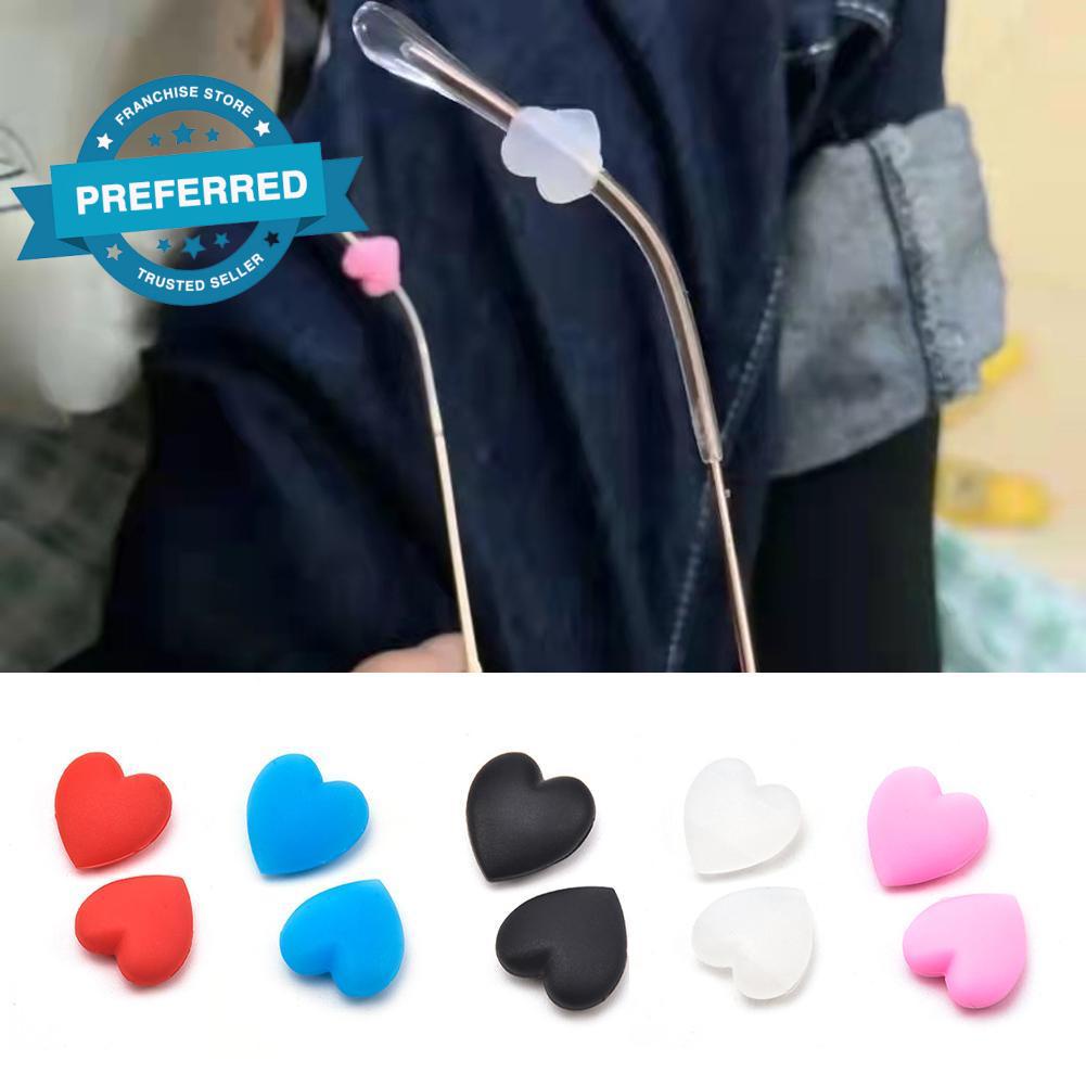 1 Cặp Nút Chặn Chống Trượt Bằng Silicone Cho Mắt Kính S9M4