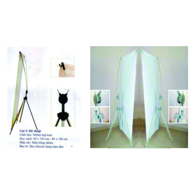 Standee X, giá treo ảnh quảng cáo hình X  mỹ thuật kt 0.6x1.6-0.8x1.8m chuyên dùng treo banner quảng cáo tại cửa hàng