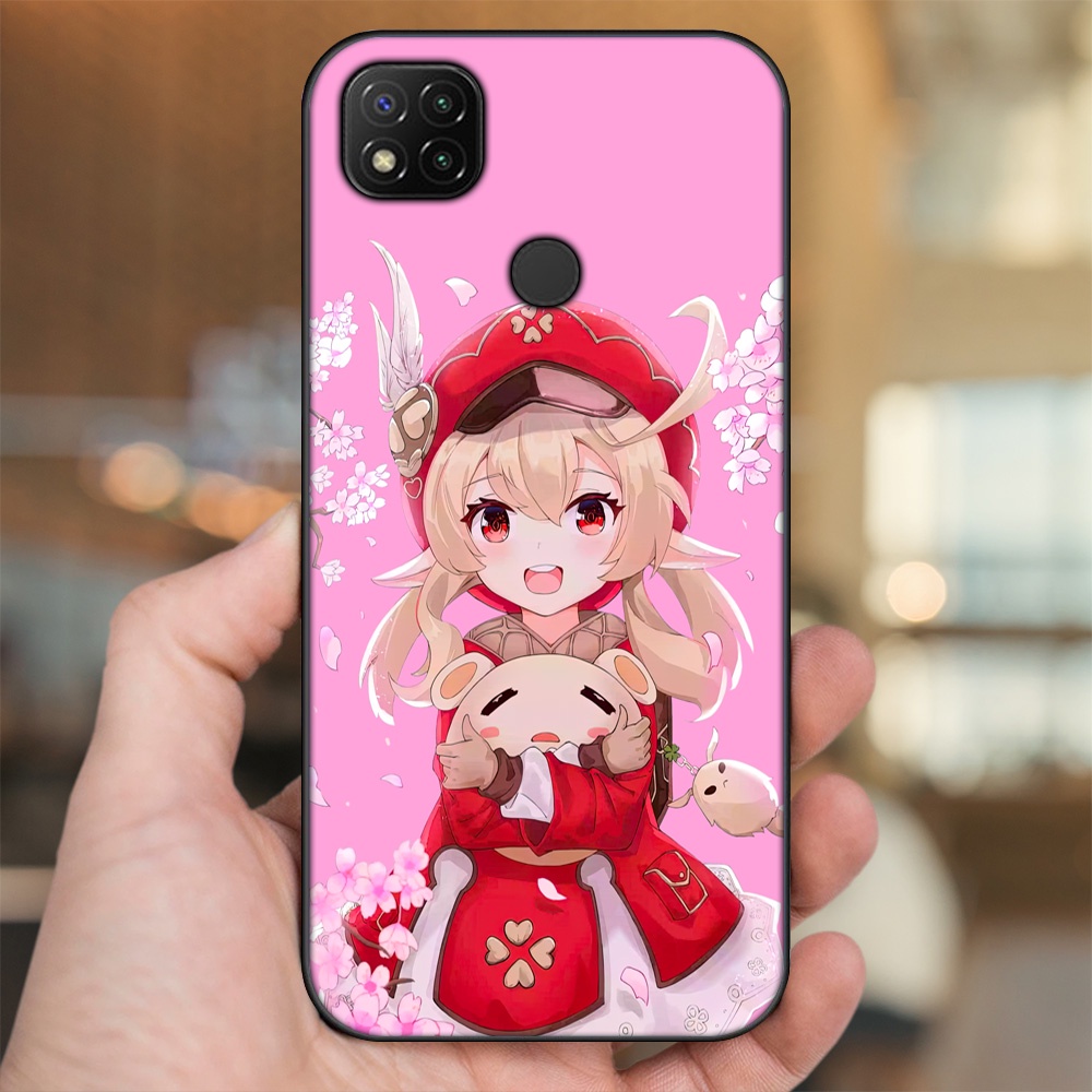 Ốp lưng Xiaomi Redmi 9C viền đen in hình Klee Genshin Impact