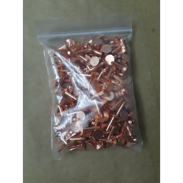 10 bộ đinh tán đặc đồng đỏ