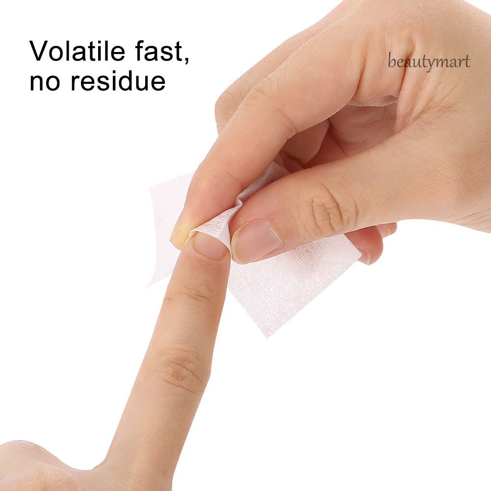 [Hàng mới về] Set 100 miếng bông gòn tẩm cồn cho tẩy sơn móng tay