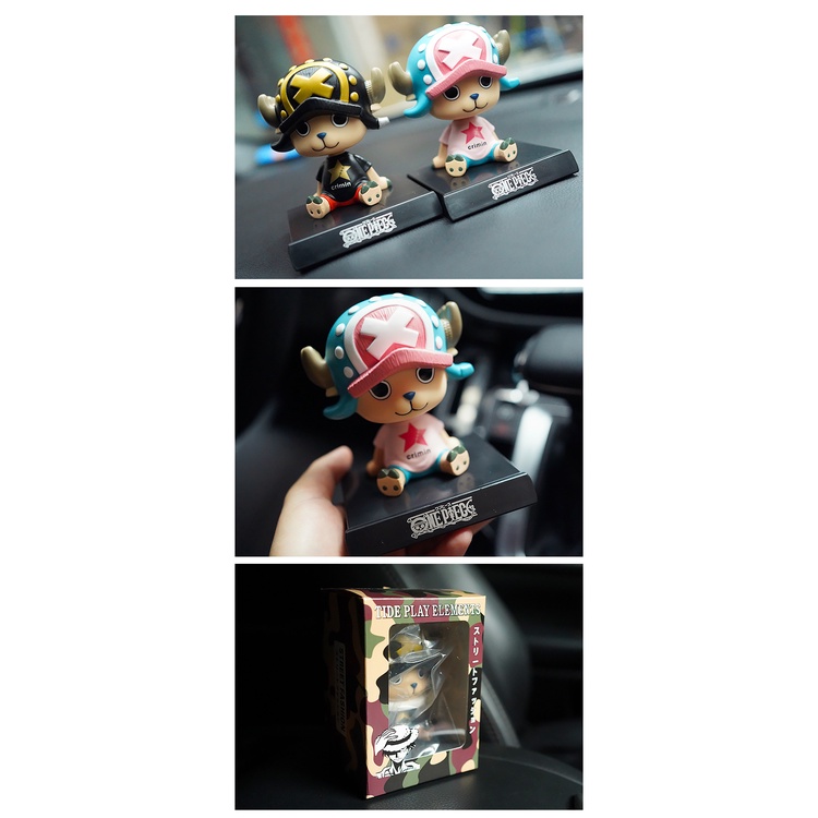 Mô hình nhân vật hoạt hình One Piece trang trí xe hơi