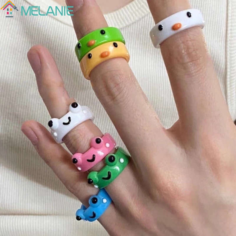 Nhẫn đeo ngón tay thiết kế động vật hoạt hình vui nhộn đáng yêu dành cho nữ