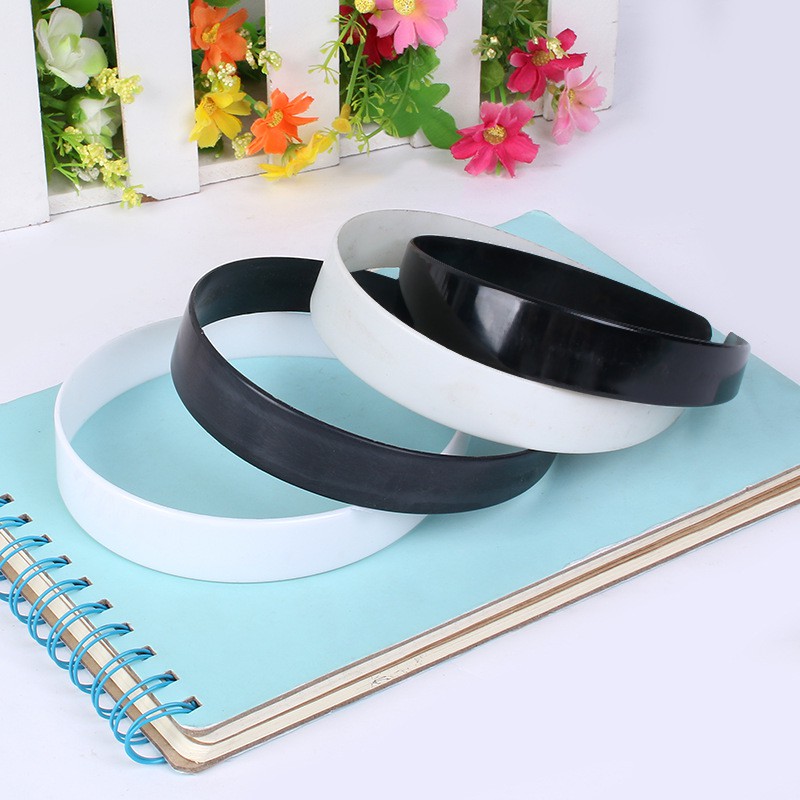 25Mm Xương Bờm Nhựa Dẻo Cong Không Răng Phụ Kiện Tóc Phụ Kiện Handmade