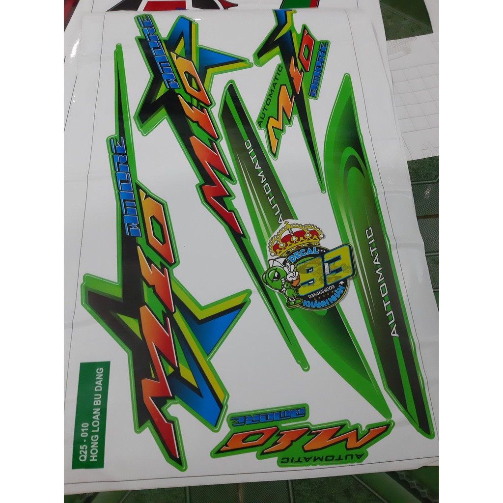 Tem rời mio nhỏ sao xe xanh lá