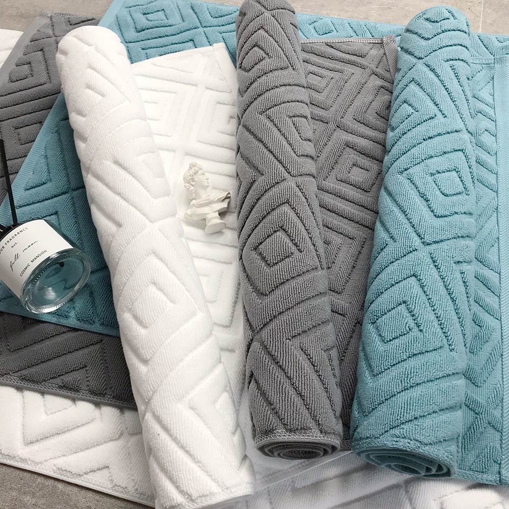 Khăn Lau Sàn Khách Sạn Ngôi Sao / Câu Lạc Bộ SPA / Khăn Trải Sàn Bằng Sợi Bông Jacquard Dày / Thấm Hút Tốt / Khăn Lau Chân