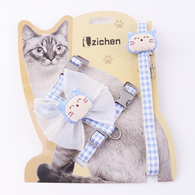 dây dắt yếm dắt chó mèo thú cưng đi dạo