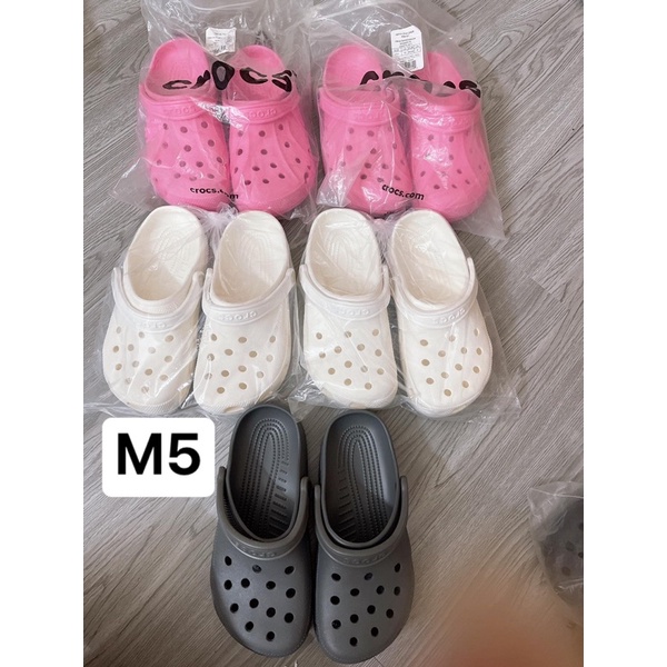 Dép crocs trơn xuất dư xịn